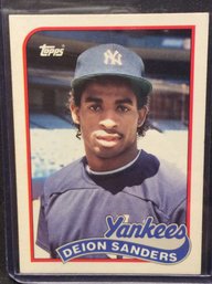 1989 Topps Traded Deion Sanders Rookie Card - M