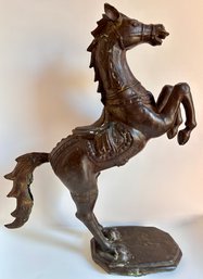 Bronze Horse Sculpture, Hollow, 2 Feet Tall