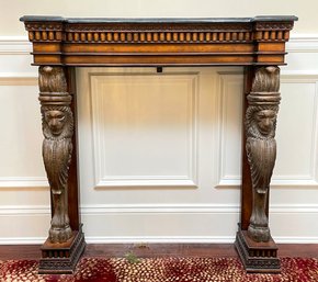 A Petit Marble Top Hall Console