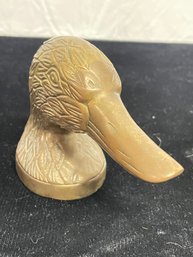 Brass Duck Paperweight/bottle Opener