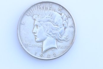 1922  Silver Peace Dollar Coin