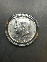 Beautiful 1966 UNC Kennedy Half Dollar 40 Silver