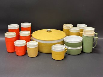 An Assortment Of Vintage Olympian Thermo-Ware