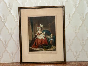 Marie Antionette With Her Children Framed Print