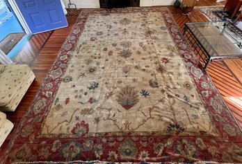 Authentic Egyptian Hand Knotted Wool Rug, Appraised For $1,500 (10'6'x13'4')