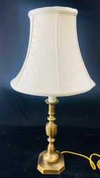 Vintage Brass Candlestick Lamp 2