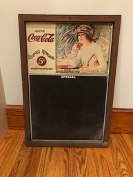 Coca Cola Chalk Board