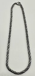 Heavy Sterling Silver Chain Necklace, 16 Inches, Marked 925
