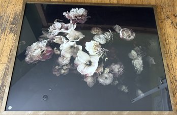 A LARGE DECORATIVE FRAMED PRINT