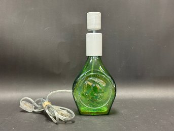 Vintage Commemorative Iridescent Bottle Lamp Conversion: Robert F. Kennedy