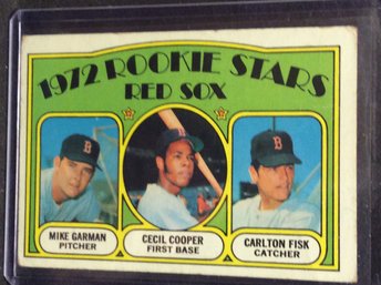 1972 Topps Carlton Fisk Rookie Card - M