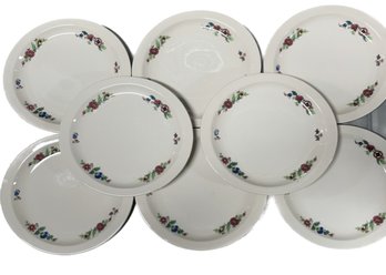 Vintage Oval Syracuse China Set Of 8 Dinner Plates