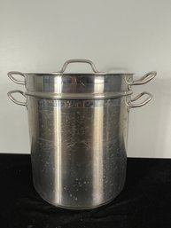 Winco Stainless Steel Pot And Strainer Set