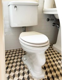 A Gorgeous Antique Porcelain Standard Toilet