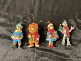 KURT ADLER 4 Piece Hand Painted Wizard Of Oz Ornaments