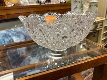 Large Crystal Punch Bowl Just In Time For The Holidays