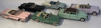 6 87' Franklin Mint Model Cars