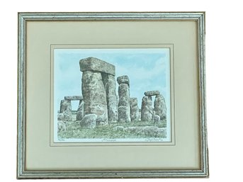 Stonehenge Limited Edition Print 145/850 - Professionally Framed & Behind Glass