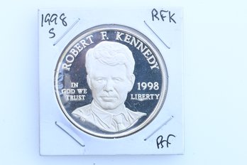 1998 S Robert Kennedy Proof Silver Dollar