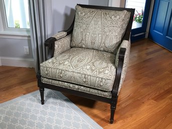 (2 Of 2) Fabulous French XVI Style Armchairs By ETHAN ALLEN In Beautiful Dark Chestnut Finish - BEAUTIFUL !