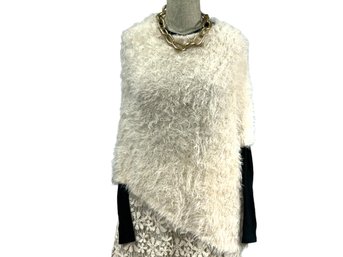 Cobblestone Living Off White One Armhole Shawl/Sweater