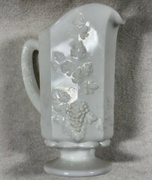 Antique Milk Glass Pitcher