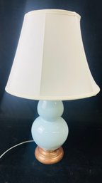 Light Blue Ceramic Gourd Lamp