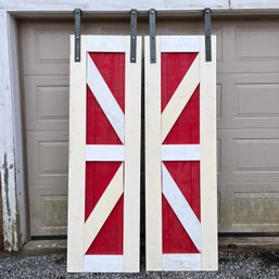 A Pair Of Small Sliding Barn Doors