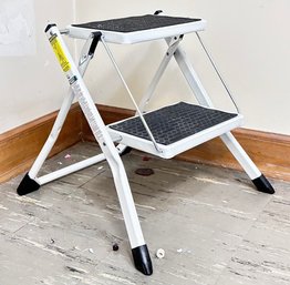 A Metal Folding Step Stool