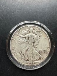 1942 Walking Liberty Silver Half Dollar