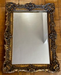 Vintage French Provincial Syroco Style Gold Ornate Wall Mantle Mirror