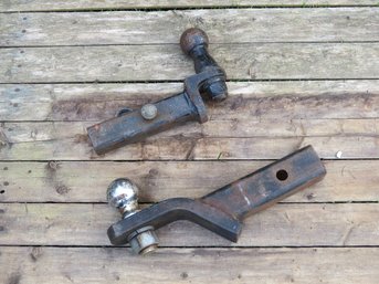 Pair Of Hitch Receiver Ball Mounts - 2' And 1 1/4' Sizes