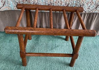 Wooden Luggage Rack