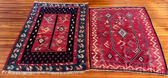 Authentic Moroccan Hand Knotted Wool Rug, Appraised For $100 (3x5') & Other Hand Knotted Rug