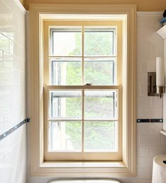 A Double Hung Window - Upstairs Bath