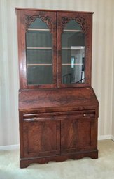 Beautiful Antique Secretary W/arched Glass Doors ~ Yale University ~