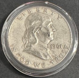 1961-D Benjamin Franklin Silver Half Dollar