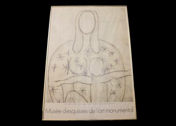 Henri Matisse La Grande Vierge De La Chapelle De Vence Framed 27 3/4W X 39 1/2