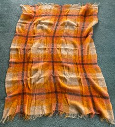 Vintage Mohair And Wool Throw For Burberry's London