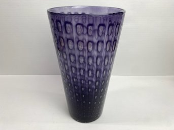 Purple Art Glass Vase