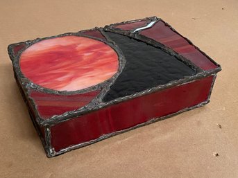 Custom Stained Glass Box 9x9.5x6.5in