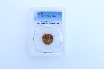 1952 D Pcgs Ms 65 Red Penny Cent