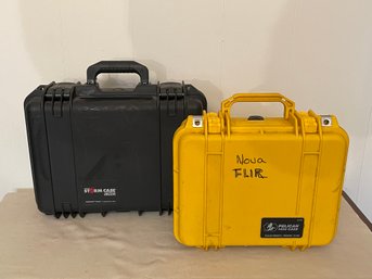 Lot Of 2 Pelican Camera Or Utility Hard Cases