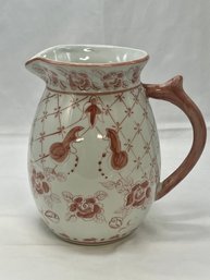 Large Hand Painted Pitcher Created Exclusively For Cardinal In Thailand