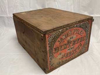 Fine Antique JAMES PYLE'S Wooden Advertising Crate- Late 19th Century English