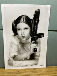 Princess Leia Carrie Fisher Star Wars Poster.