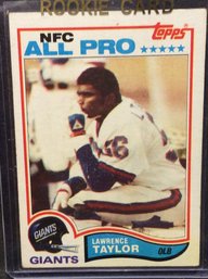 1982 Topps Lawrence Taylor Rookie Card - M