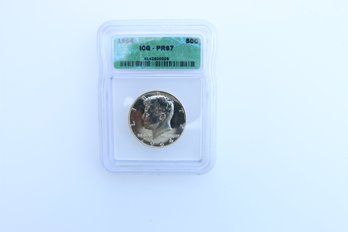 ICQ Pf67 1964 Silver Proof Kennedy Half Dollar