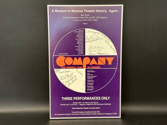An Autographed Theater Poster For The 25th Anniversary Revival Of Company