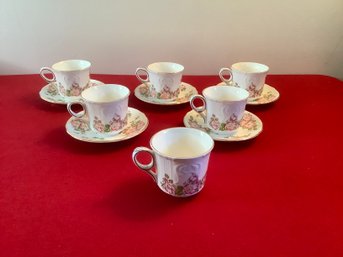 Royal Grafton Wild Rose Fine Bone China Teacups Lot #5